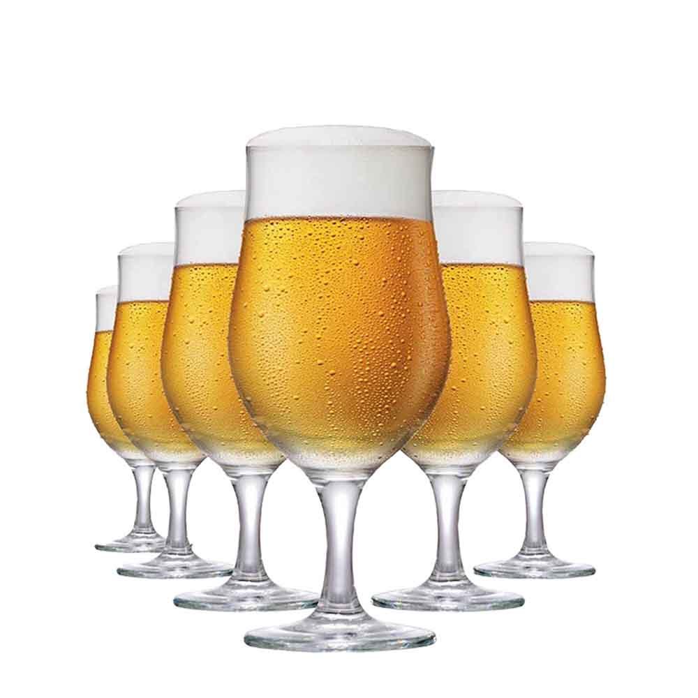 Jogo de Taça de Vidro Berlin, Taça de  Cerveja 330ml, 6 pcs - Ruvolo em Oferta na Shopee