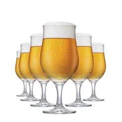 Jogo de Taça de Vidro Berlin, Taça de Cerveja 330ml, 6 pcs - Ruvolo