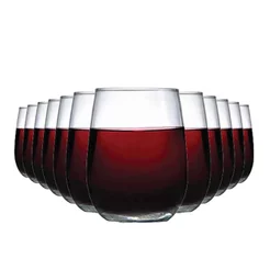 Jogo de Copo de Vidro Emerald para Vinho Tinto 12pcs, 500ml - Ruvolo