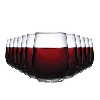 Jogo de Copos de Vidro Emerald Ruvolo Para Vinho Tinto 500ml 12pcs em Oferta na Shopee