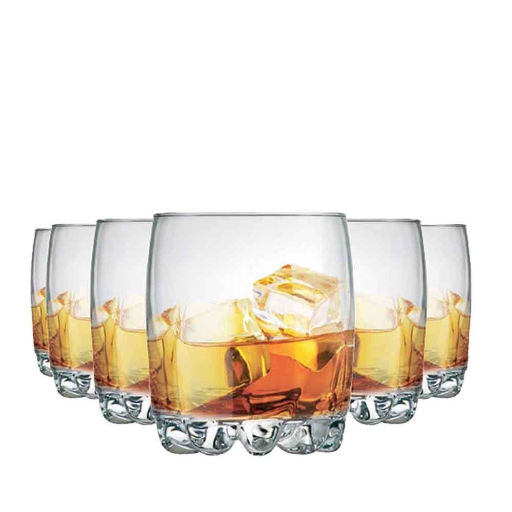Jogo de Copos de Vidro Riviera On The Rocks para Whisky 310ml, 6pcs - Ruvolo - Home & Living