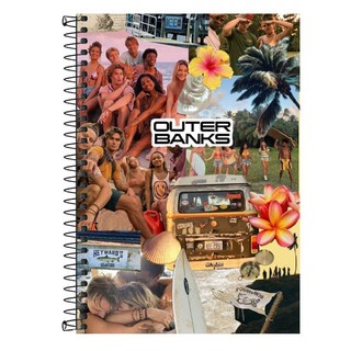 Caderno Personalizado OUTER BANKS OBX - 1, 10 e 20 matérias