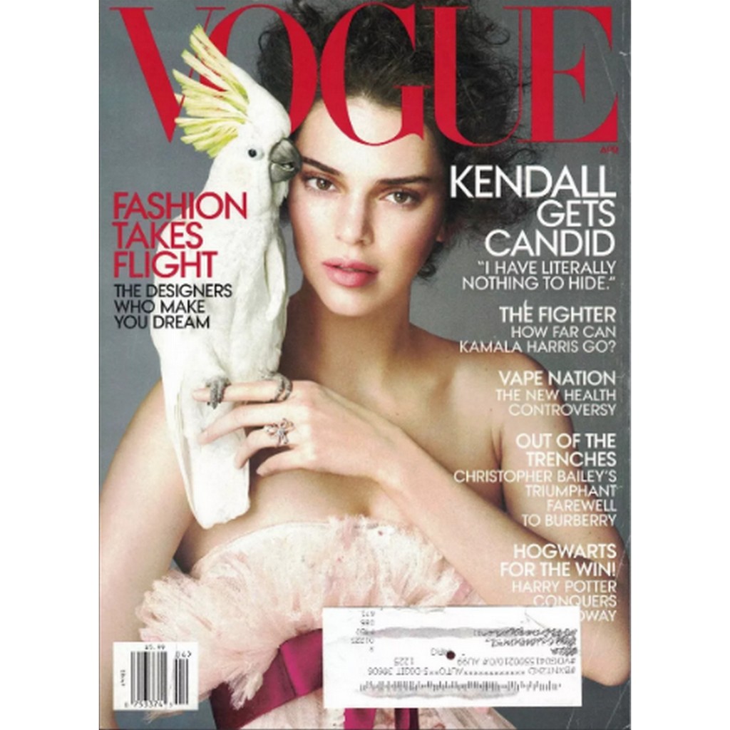 REVISTA VOGUE, DE ABRIL DE 2018, COM KENDALL JENNER NA CAPA.