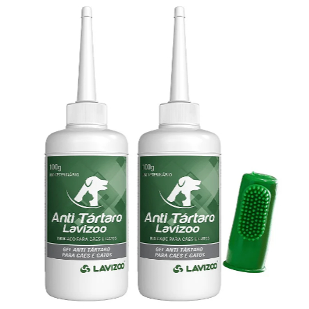ANTITARTARO LAVIZOO KIT 2 UNID + DEDEIRA - USO VET