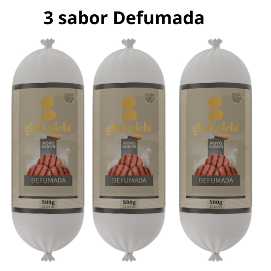 KIT 3 GLUTADELAS DEFUMADAS 500 GRAMAS