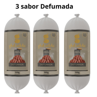 KIT 3 GLUTADELAS DEFUMADAS 500 GRAMAS em Oferta na Shopee