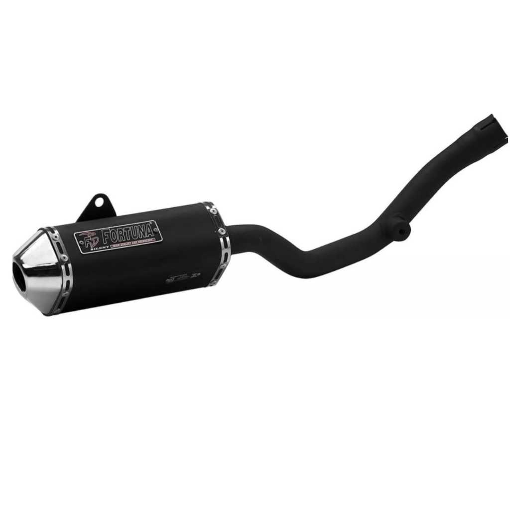 Escapamento Honda Xre 300 Ano 2009 a 2023 Mini Tri Oval F1 Fortuna Cromado-Preto fabricação