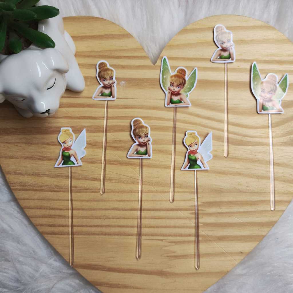 Topper de docinhos Tinker Bell-Topo de docinhos personlizado Sininho- lembrancinhas Tinker Bell