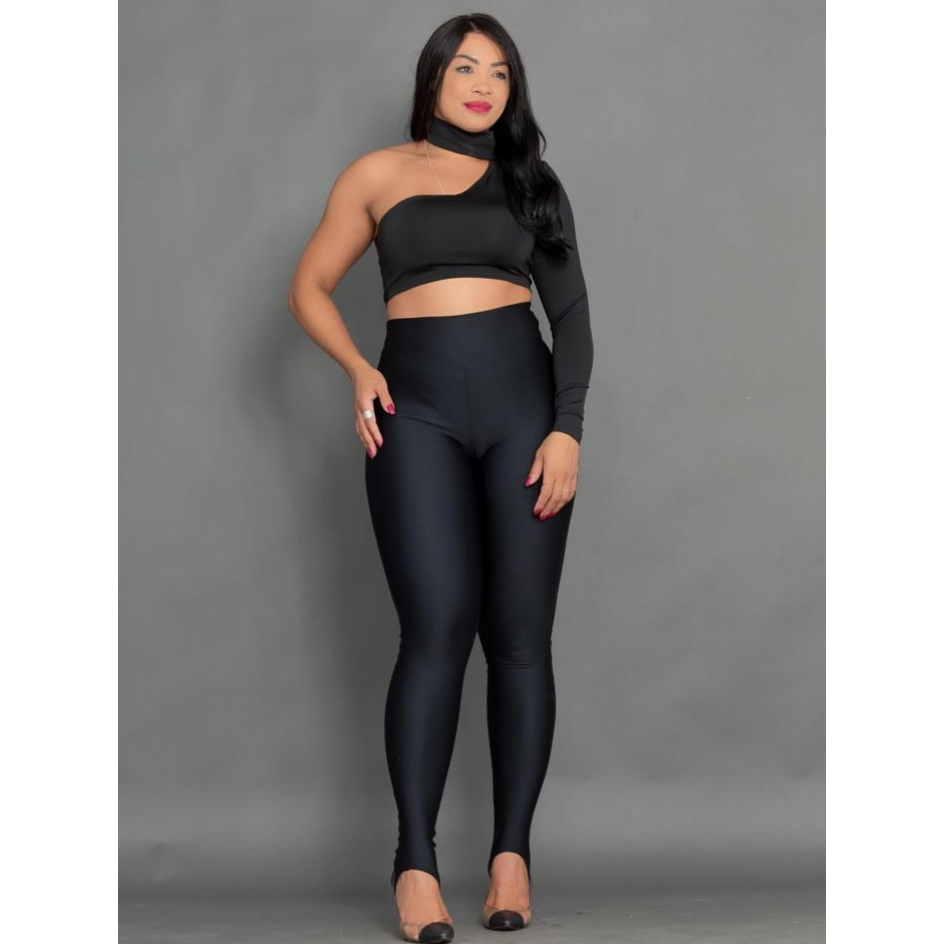 Calça Legging Pezinho Feminino Suplex Power Modela Curvas