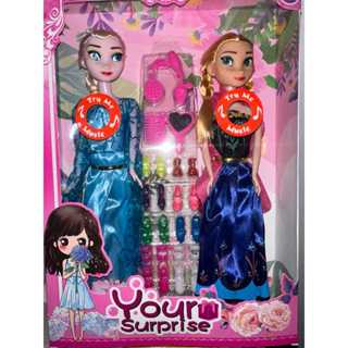 Boneca Frozen Elsa e Anna Musical Articulada 30cm com acessórios em Oferta na Shopee