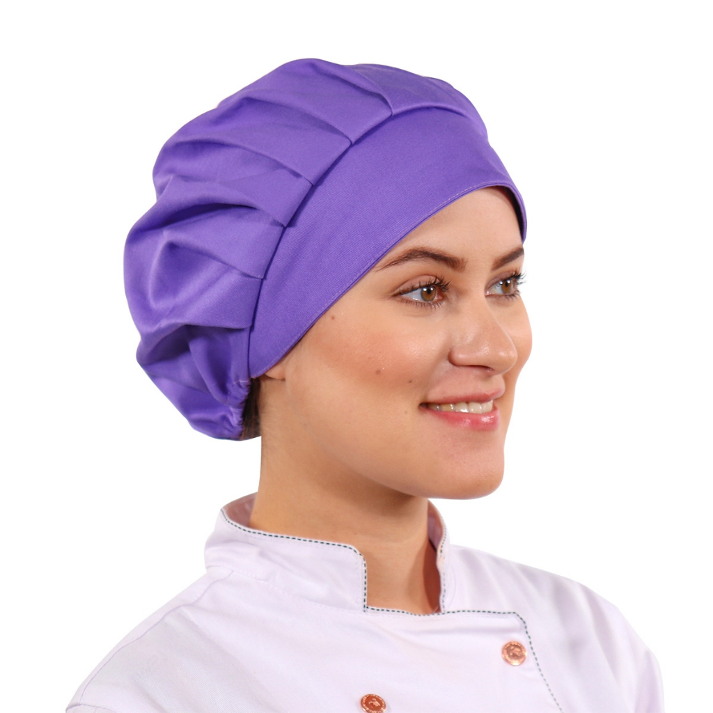Chapéu Gorro Roxo Para Restaurante Padaria Hospital Touca Unissex Para Médico Enfermeiro Veterinário E Chef Cozinheiro