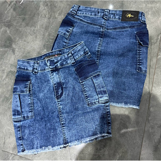 Saia jeans cargo / saia jeans com lycra / saia / saia gringa 43