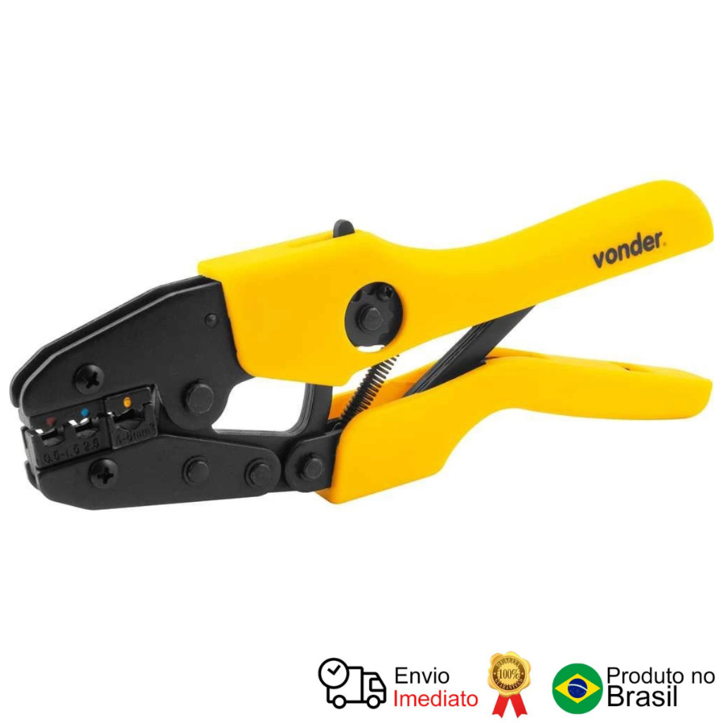 Alicate Prensa Terminais Pré-Isolado 5 A 6,0Mm2 Ap056 Vonder em Oferta na Shopee