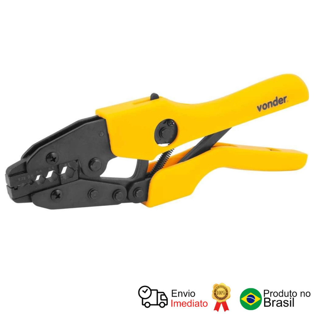 Alicate Prensa Terminais Coaxial 1,7 A 8,1 Mm2 Ap 106 Vonder em Oferta na Shopee