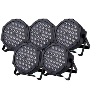 Kit 5 Canhao Refletor Rgbw 36 Leds Strobo Slim Dj em Oferta na Shopee