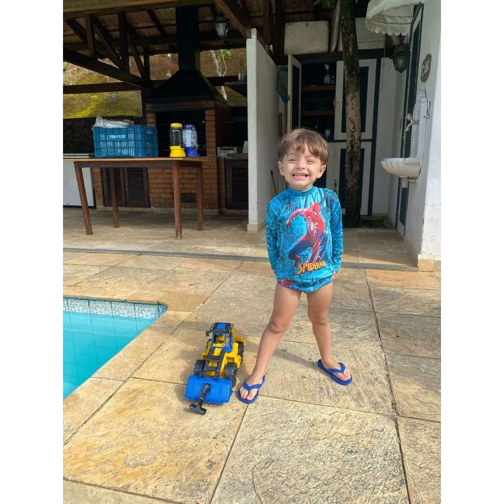 Conjunto roupa de banho infantil verão menino e menina kit 2 peças
