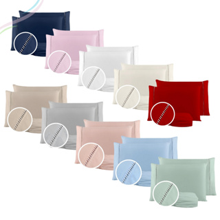 Jogo De Lençol Solteiro Casal Queen Padrão Cama Box Ponto Palito 400 Fios Hotel Aconchegante em Oferta na Shopee