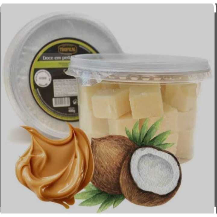 Doce de Leite Caseiro em pedaço com Coco Tropical 400G