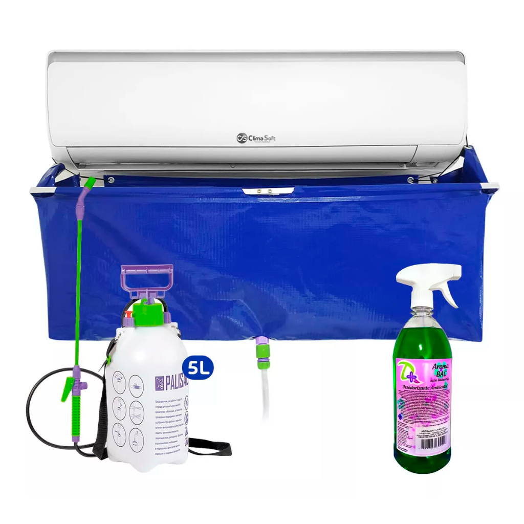 Kit Limpeza Ar Condicionado 30 Mil Btus Split Bolsa Coletora em Oferta na Shopee