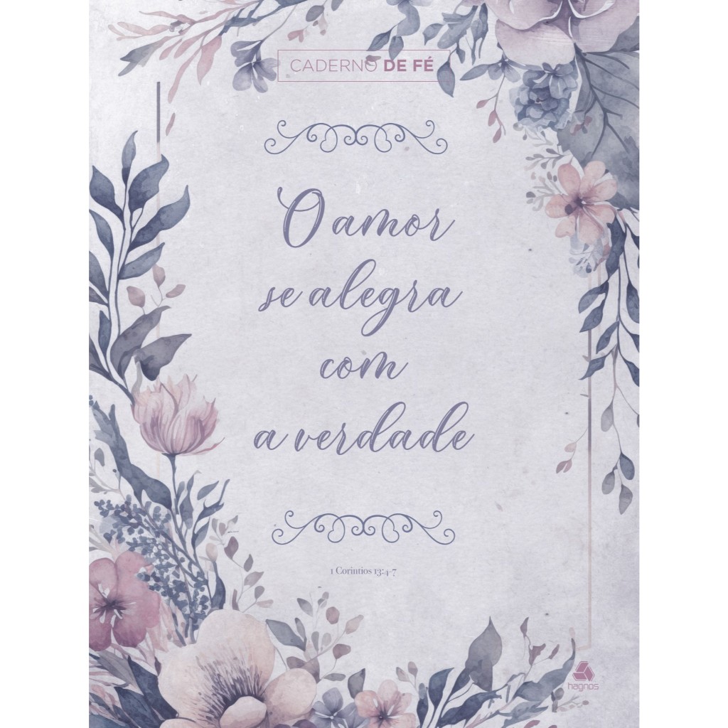 Caderno de Fé - Floral