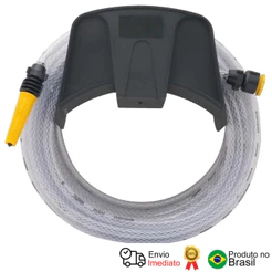 Mangueira Jardim Trançada Transparente 20 M Suporte Vonder