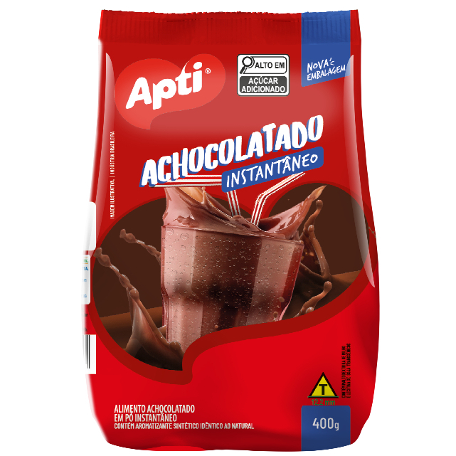 Kit com 2 Achocolatado em Pó Instantâneo Apti 400g em Oferta na Shopee