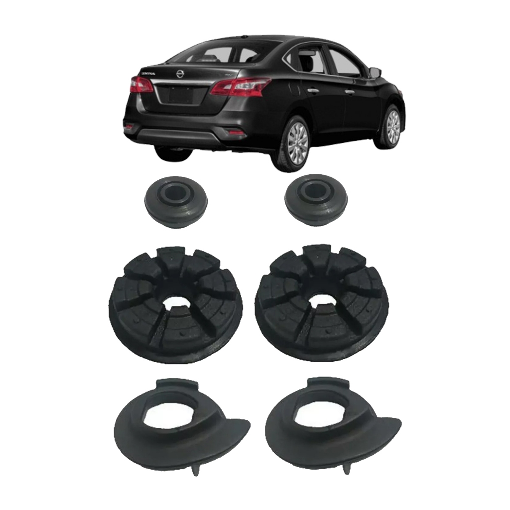 Kit Jogo Calço Bucha Mola Traseira Nissan Sentra 2014 2015 2016 2017 2018 2019