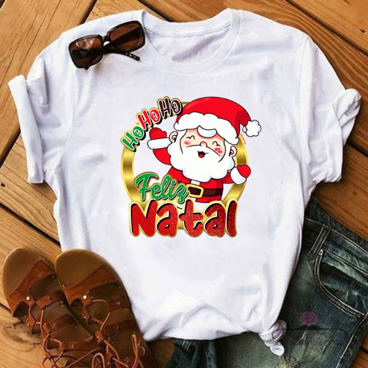 Camiseta t-shirt Unissex Feliz Natal: Celebre com Estilo e Alegria