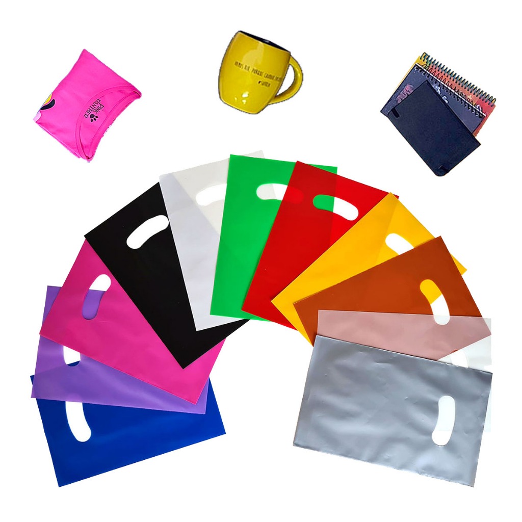 Sacola plástica grossa 20x30 alça boca vazada resistente alta qualidade em Oferta na Shopee