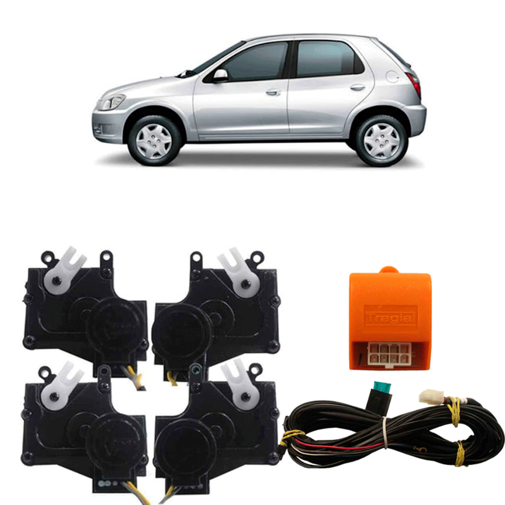 Kit Trava Elétrica Celta 4 Portas Original Tragial em Oferta na Shopee
