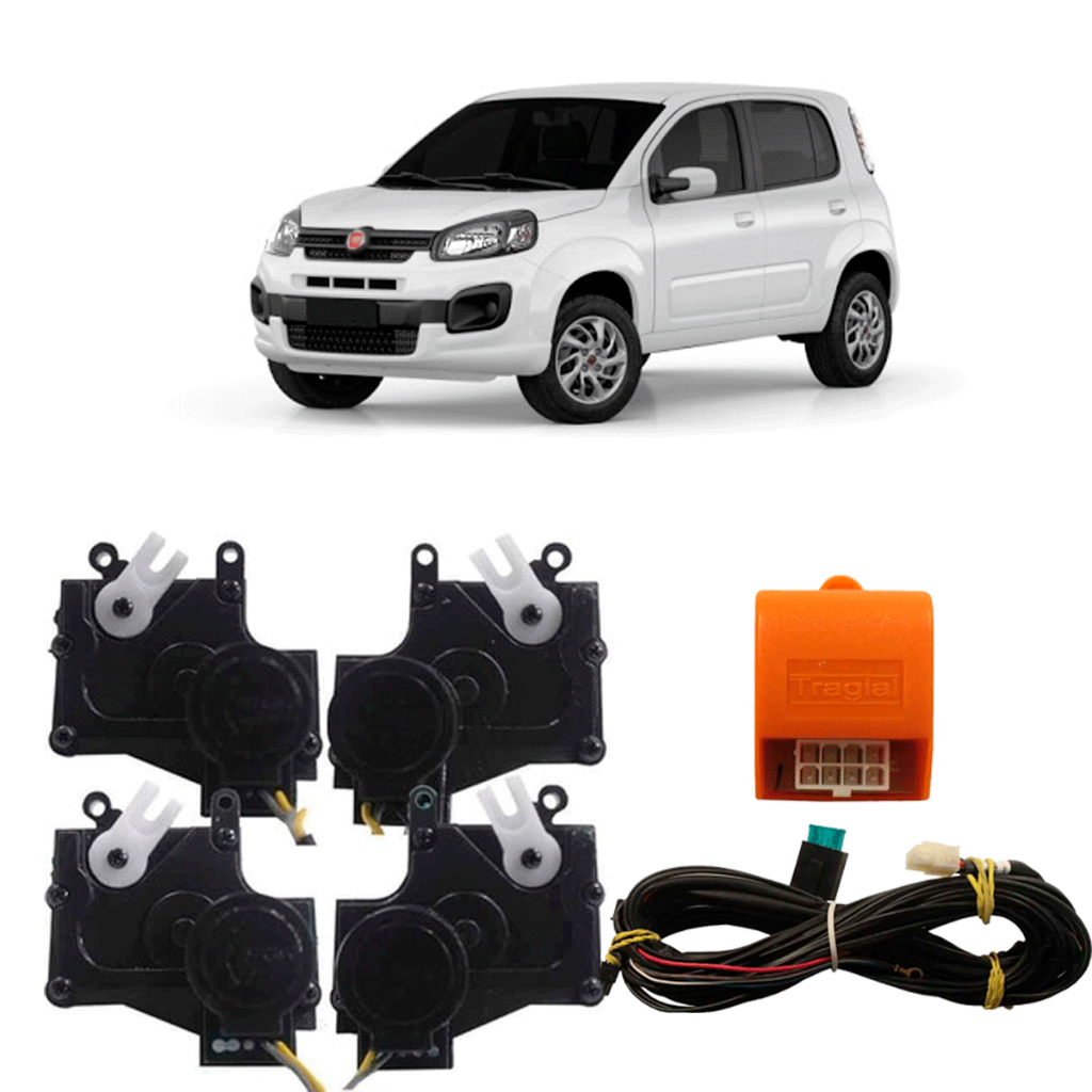 KIT Trava Eletrica Automotiva Novo Uno 4 Portas Vivace TRAGIAL em Oferta na Shopee