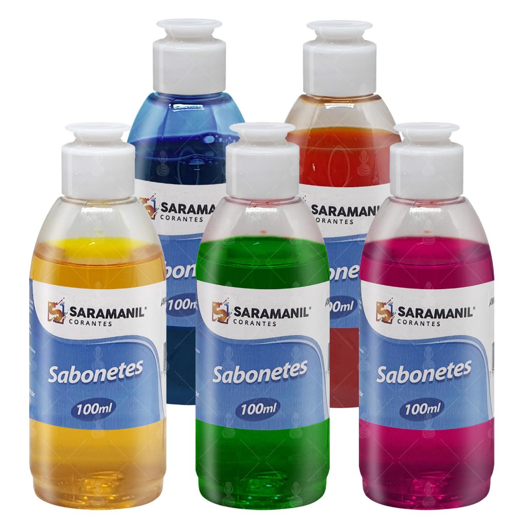 Corante Cosmético Líquido Sabonete Artesanal Saramanil 100ml em Oferta na Shopee