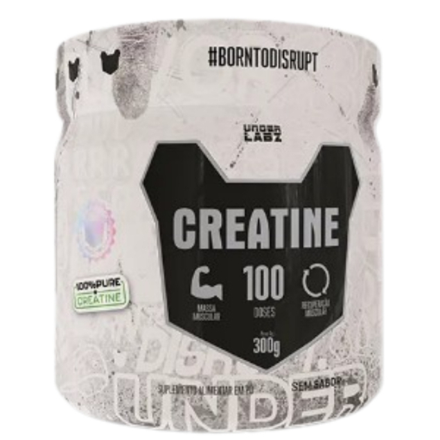 Creatina 100% Monohidratada Pura 300g Pote Under Labz em Oferta na Shopee