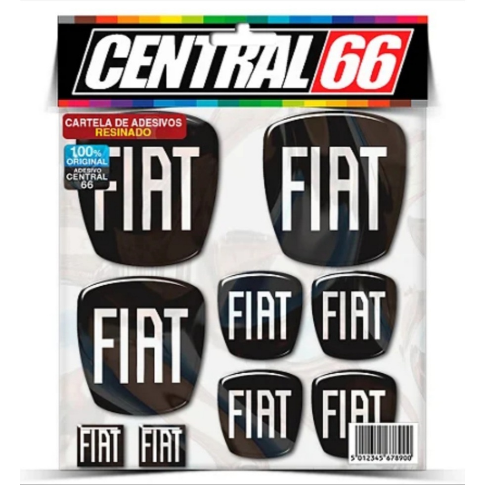 Kit Adesivos Emblema Fiat Grand Siena Resinado Alto Relevo em Oferta na Shopee