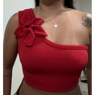 BLUSA FLOR / TOP FEMININO / CROPPED FLOR / CROPPED GRINGO 1