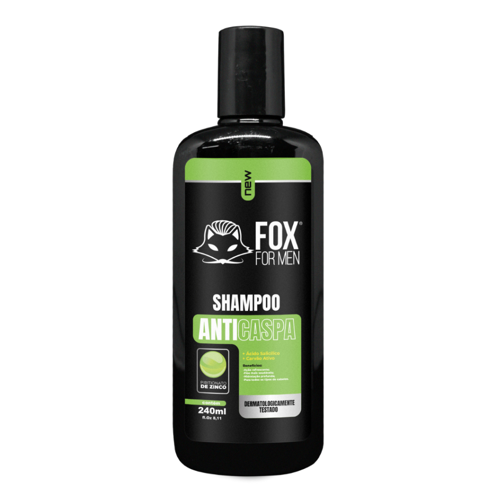 Shampoo Anti-Caspa 240ml - Fox For Men em Oferta na Shopee