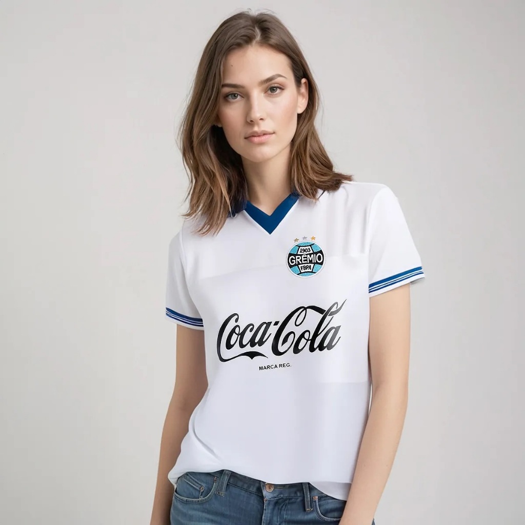 Camisa Grêmio Retrô 1989 Feminina Oficial em Oferta na Shopee