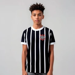 Camisa Retrô Corinthians Democracia 1982 Infantil Oficial