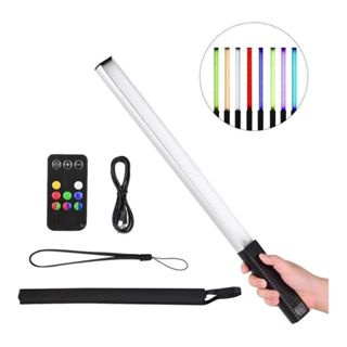Bastão Led Rgb Luxceo Q508 Profissional Com Controle Remoto Cor Da Estrutura Preto 110v/220v em Oferta na Shopee