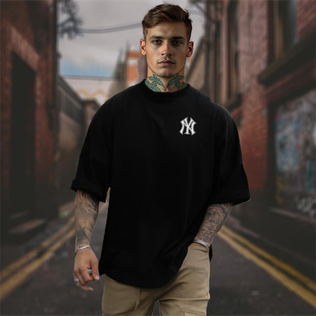Kit 2 Camisetas Oversized Camisa Masculina Larga StreetWear Estilo de Rua Grande Camiseta Regata Sleeveless