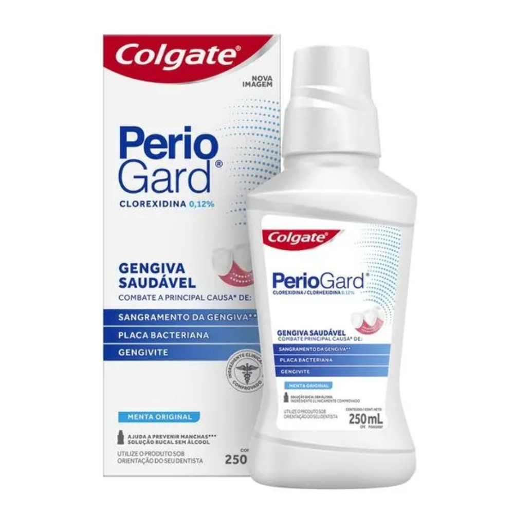 Enxaguante Periogard Clorexidina 0,12% 250ml Sem Álcool - Combate Placa e Bactérias