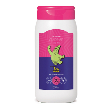 Sabonete Líquido Corporal Cuide-se Bem Bob Esponja Patrick Estrela 250ml - oboticario