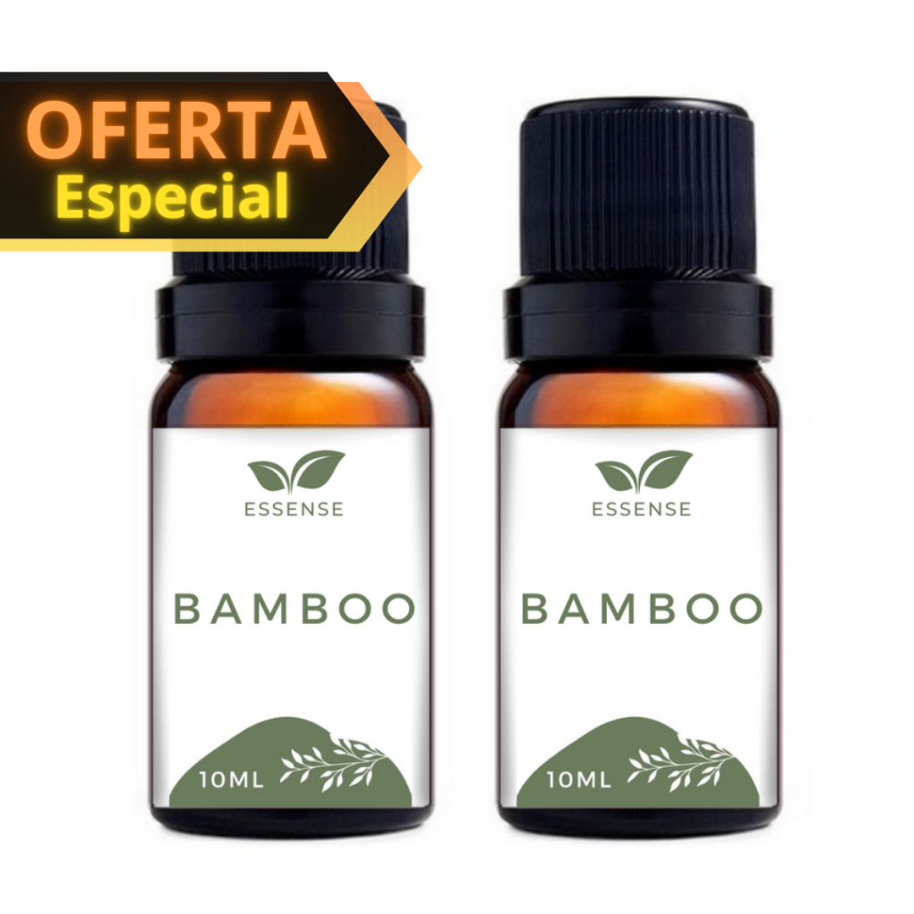 2 Essências de Bamboo 10ml Hidrossolúvel Aromatizador Difusor Umidificador Base Água Bambu Bambo