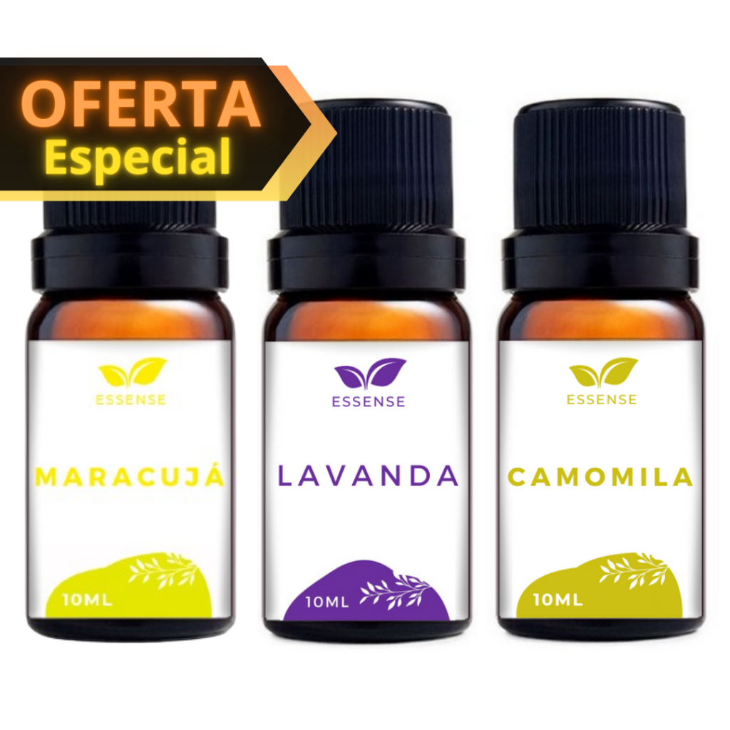 3 Essências Maracujá Lavanda Camomila Aromatizador Difusor Umidificador Essência Óleo Essencial 10ml em Oferta na Shopee