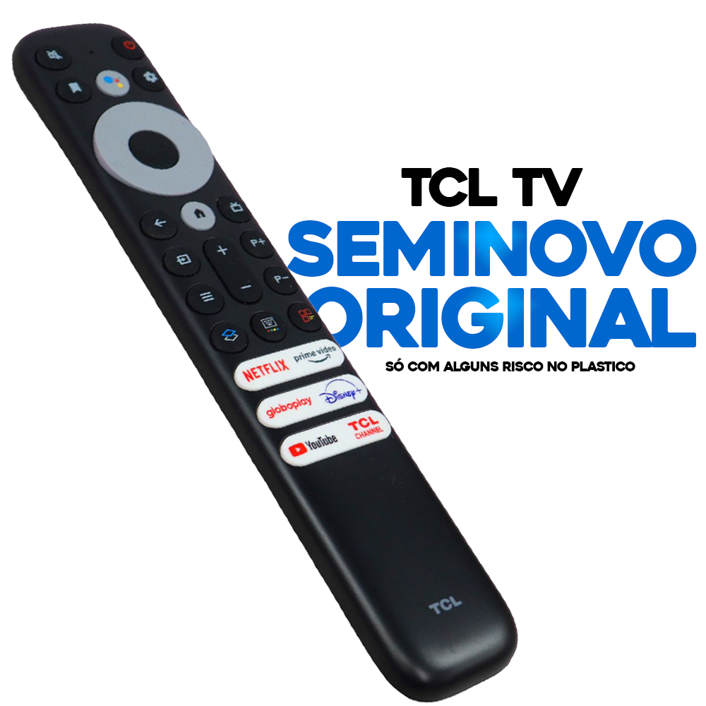 Controle Remoto Tv TCL Smart 4K Rc802v Flr1 Comando de Voz Modelos 50 TCL 50p755 50 TCL 50p8m 55 TCL 55c825 55 TCL 55p