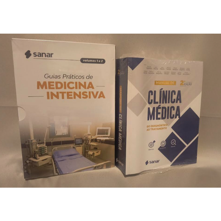 LANÇAMENTO: Box - Guias Práticos de Medicina Intensiva Volumes 1 e 2 + Manual de Clínica Médica - 2ª Edição