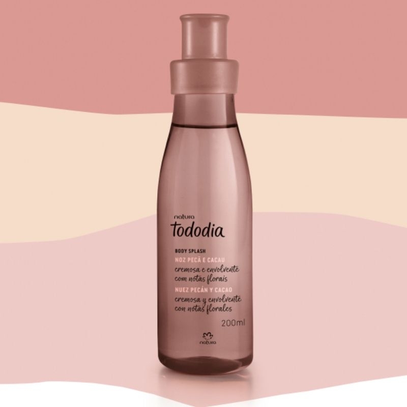 Body Splash Desodorante Colônia Tododia Noz Pecã e Cacau Feminino 200 ml