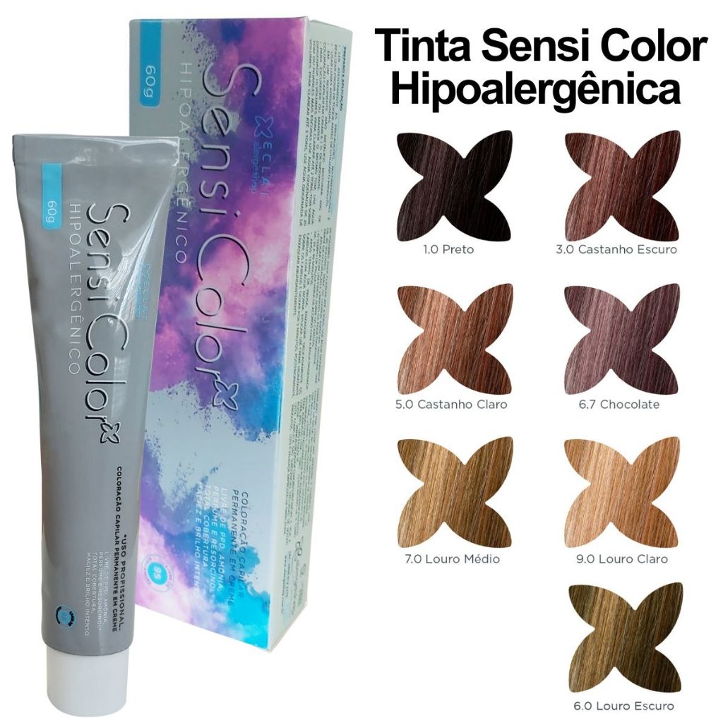 Tinta Coloração Para Cabelo Hipoalergênica SensiColor Eclat - Alergoshop em Oferta na Shopee