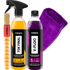 Cera Liquida Tok Final Manutenção Brilho V-Floc Shampoo Vonixx Pano Pincel