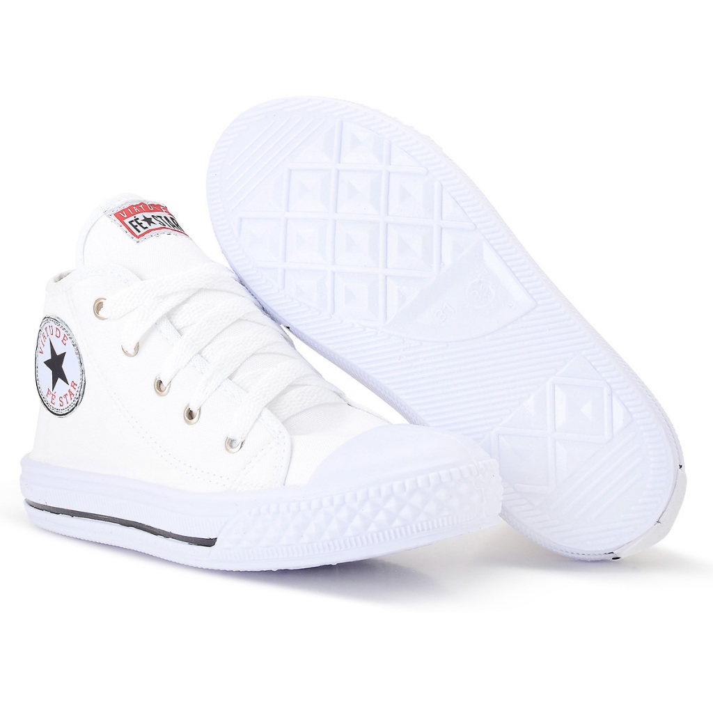 Tênis Botinha Star Infantil Menina e Menino Masculino e Feminino Casual Qualidade Confort Promoção